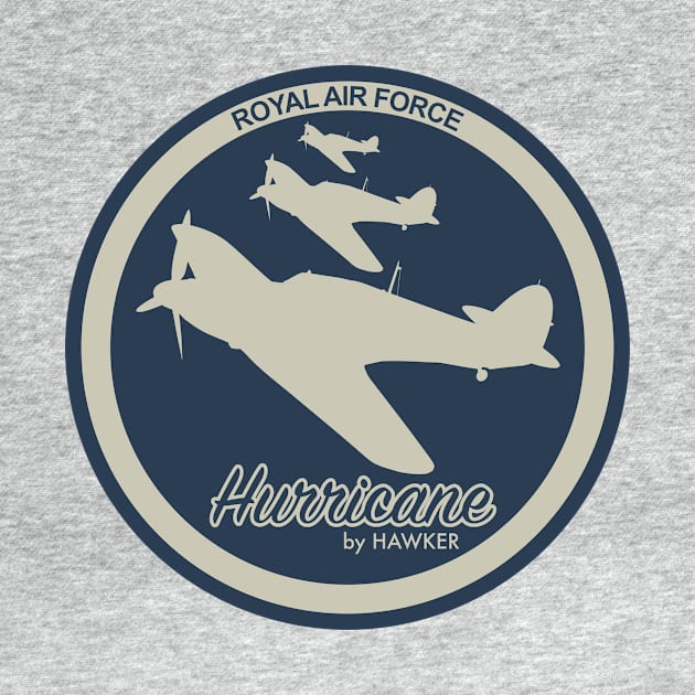 RAF Hawker Hurricane (Small logo) by Tailgunnerstudios